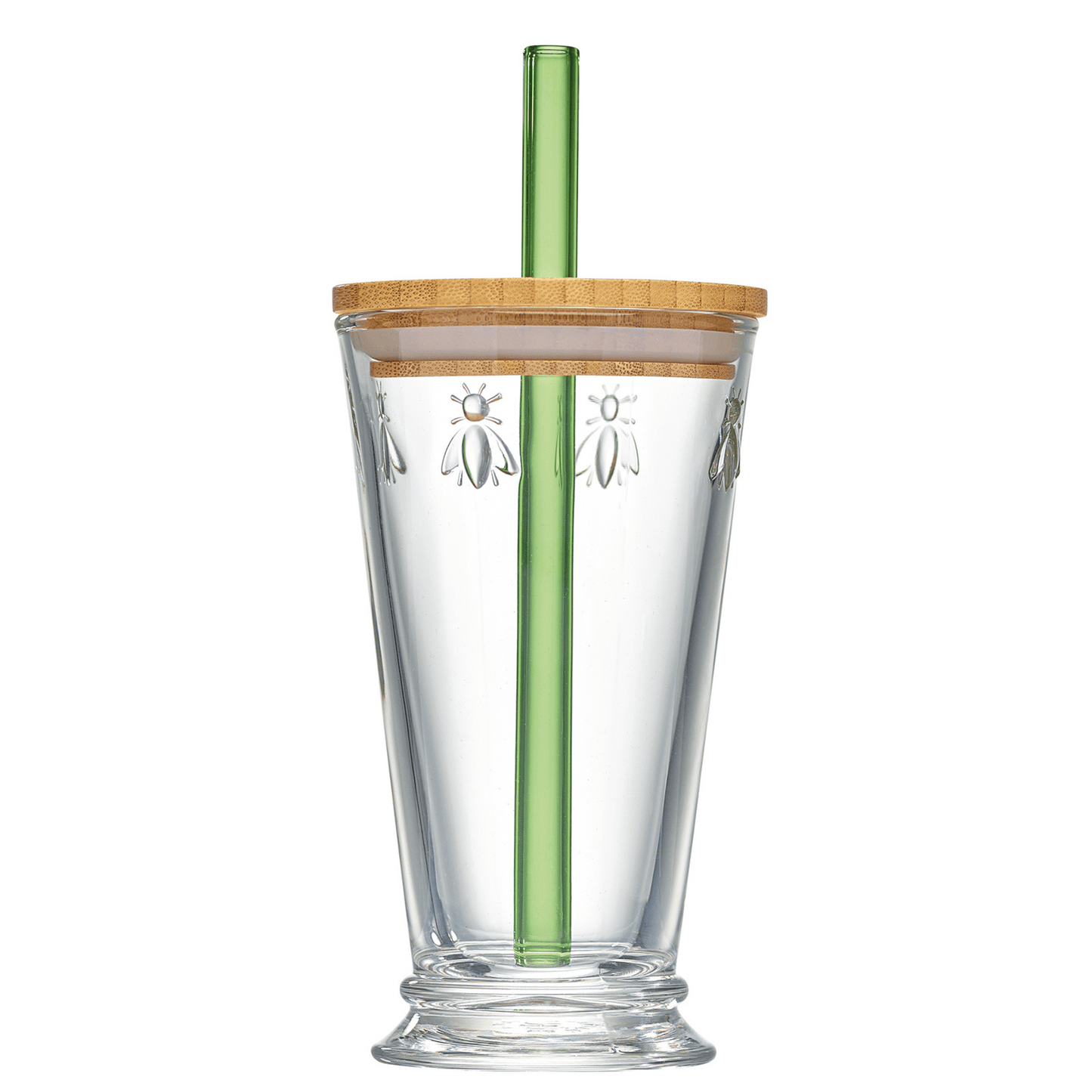 Verre à smoothie collection Abeille (La Rochère) avec couvercle et paille , 420 ml - artizant.com