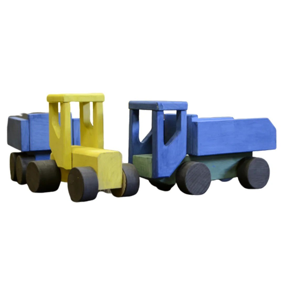 Tracteur en bois + aquarelles incluses (3 ans et plus) - DIY - artizant.com