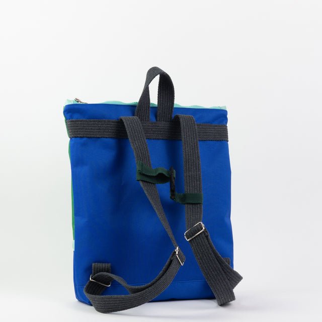 Sac a dos enfants H:35cm X L:30 cm - vert & bleu - artizant.com