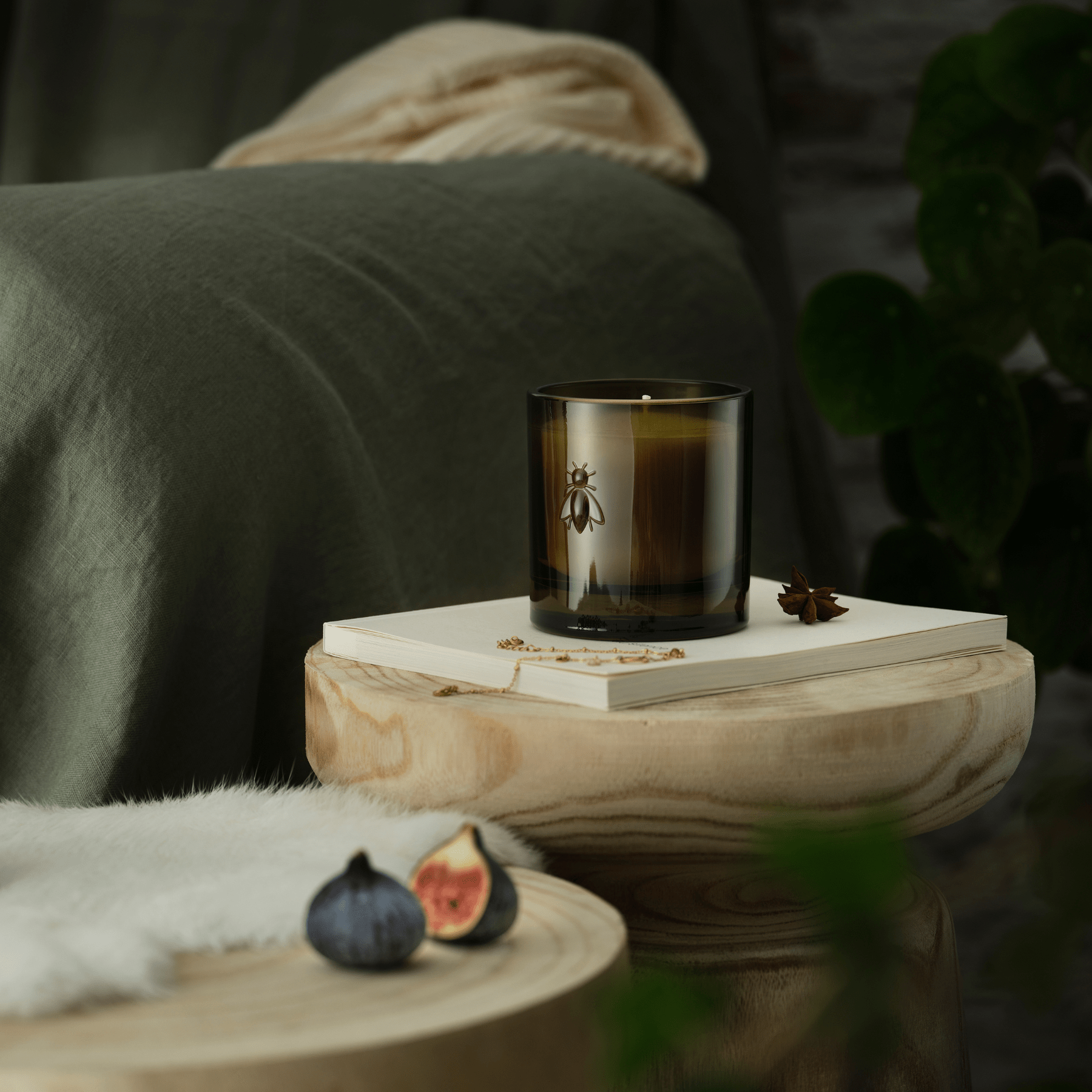 Bougie collection Abeille (La Rochère) - Figue (verre +cire végétale) - artizant.com