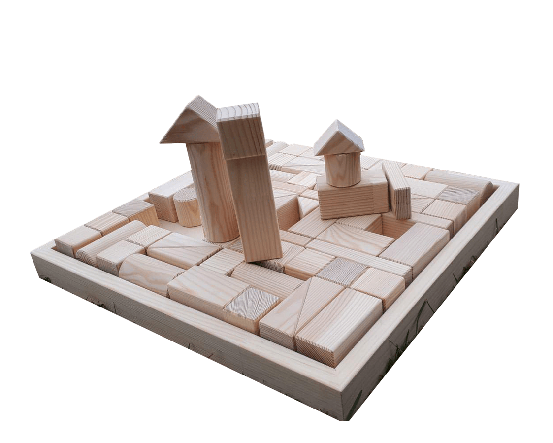 Blocs de construction en bois pour enfants – 70 pièces - artizant.com