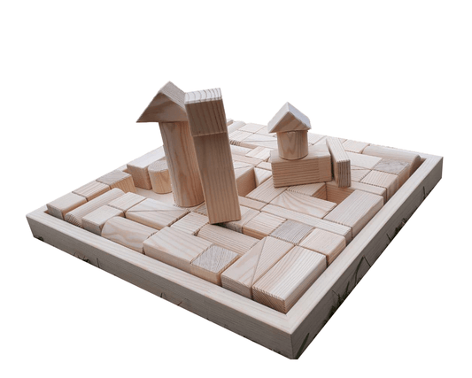 Blocs de construction en bois pour enfants – 70 pièces - artizant.com