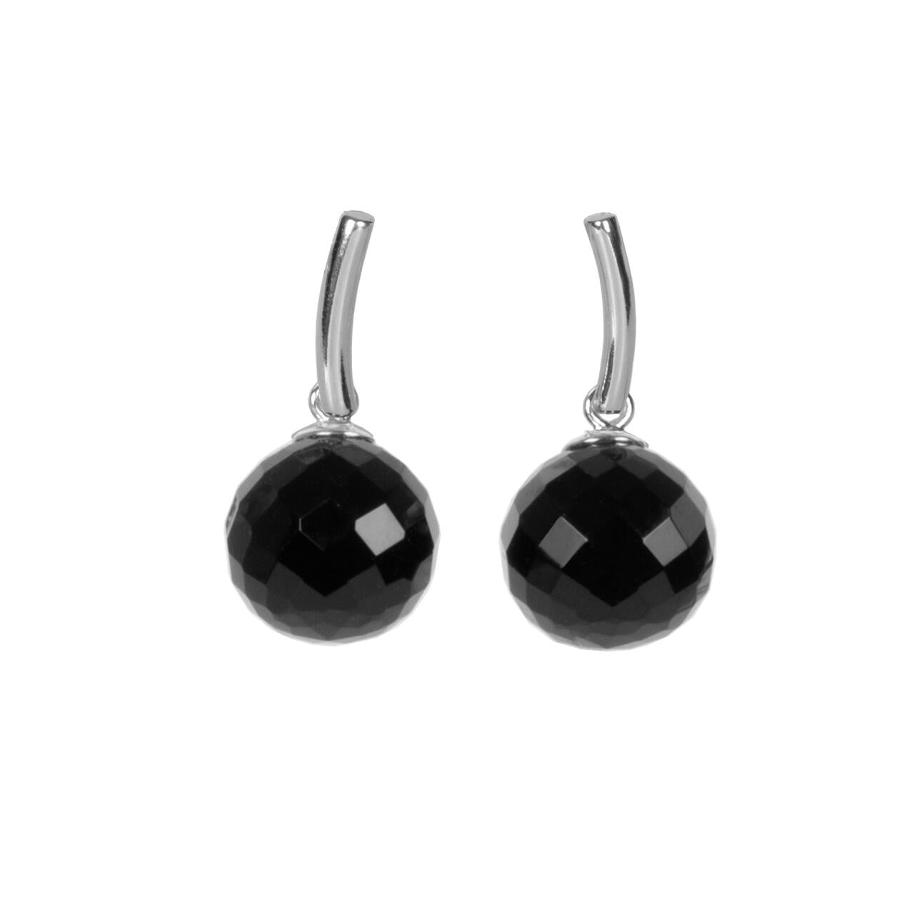Boucles d oreilles - onyx noir - artizant.com