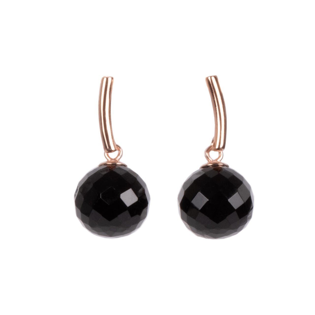 Boucles d oreilles - onyx noir - artizant.com