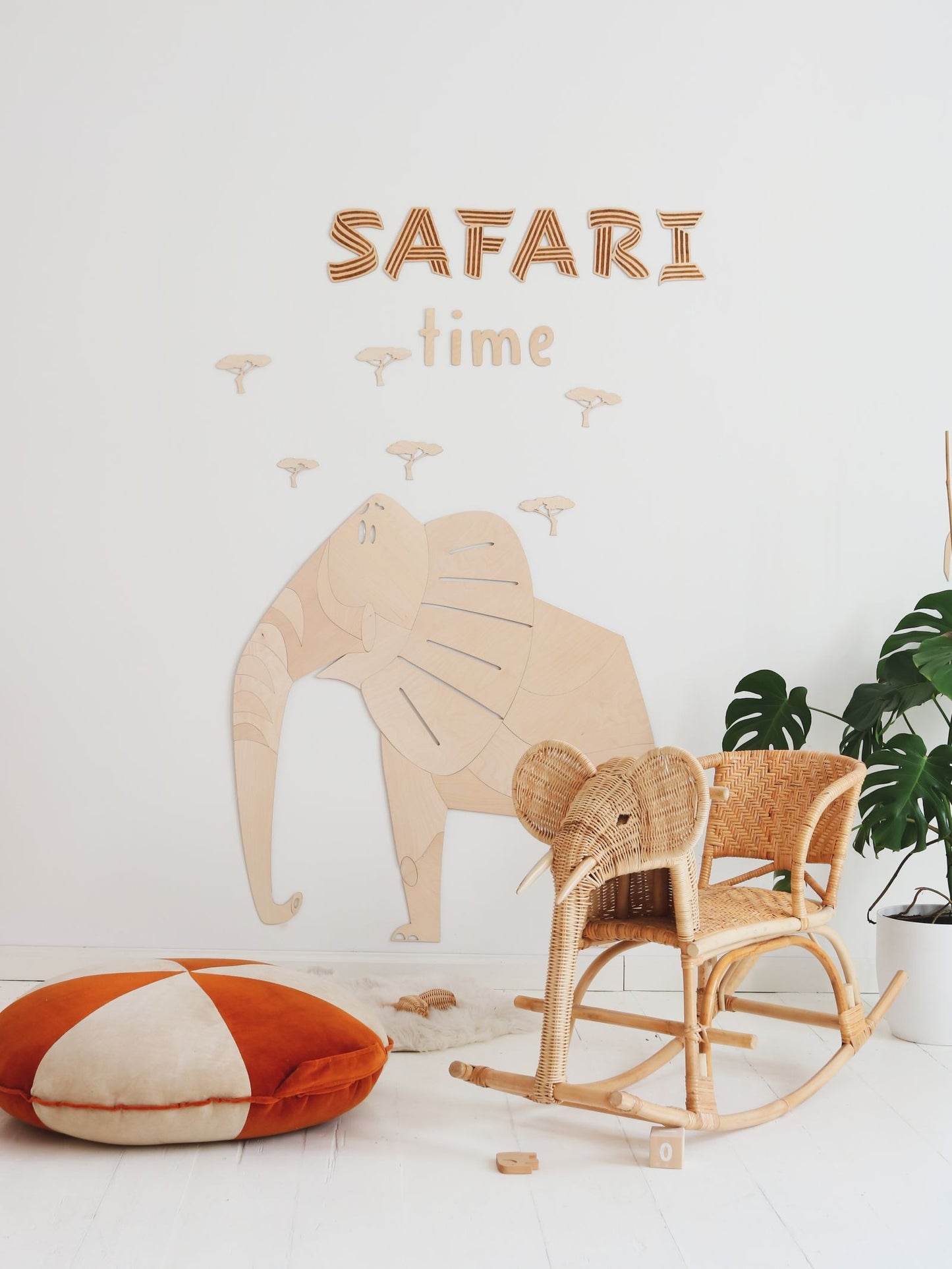 Safari Elephant – Wooden Wall Decoration - artizant.com