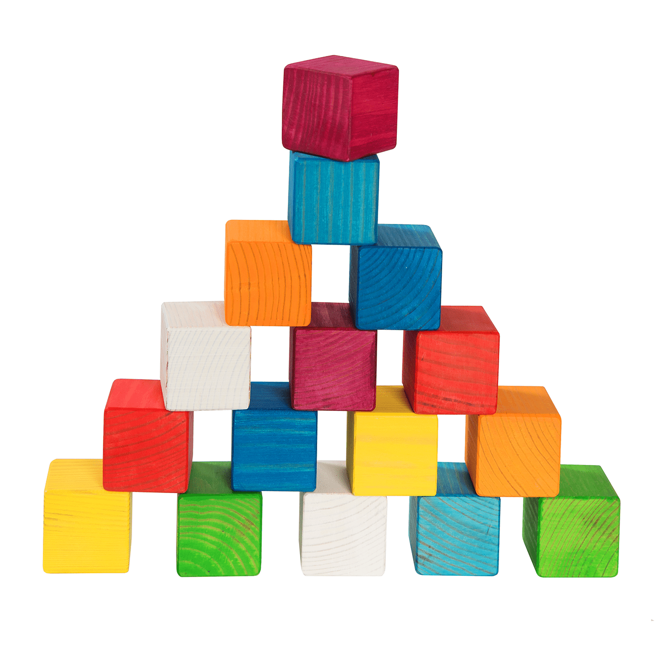 Blocs de construction en bois pour enfants 40mm – 16 pièces - artizant.com