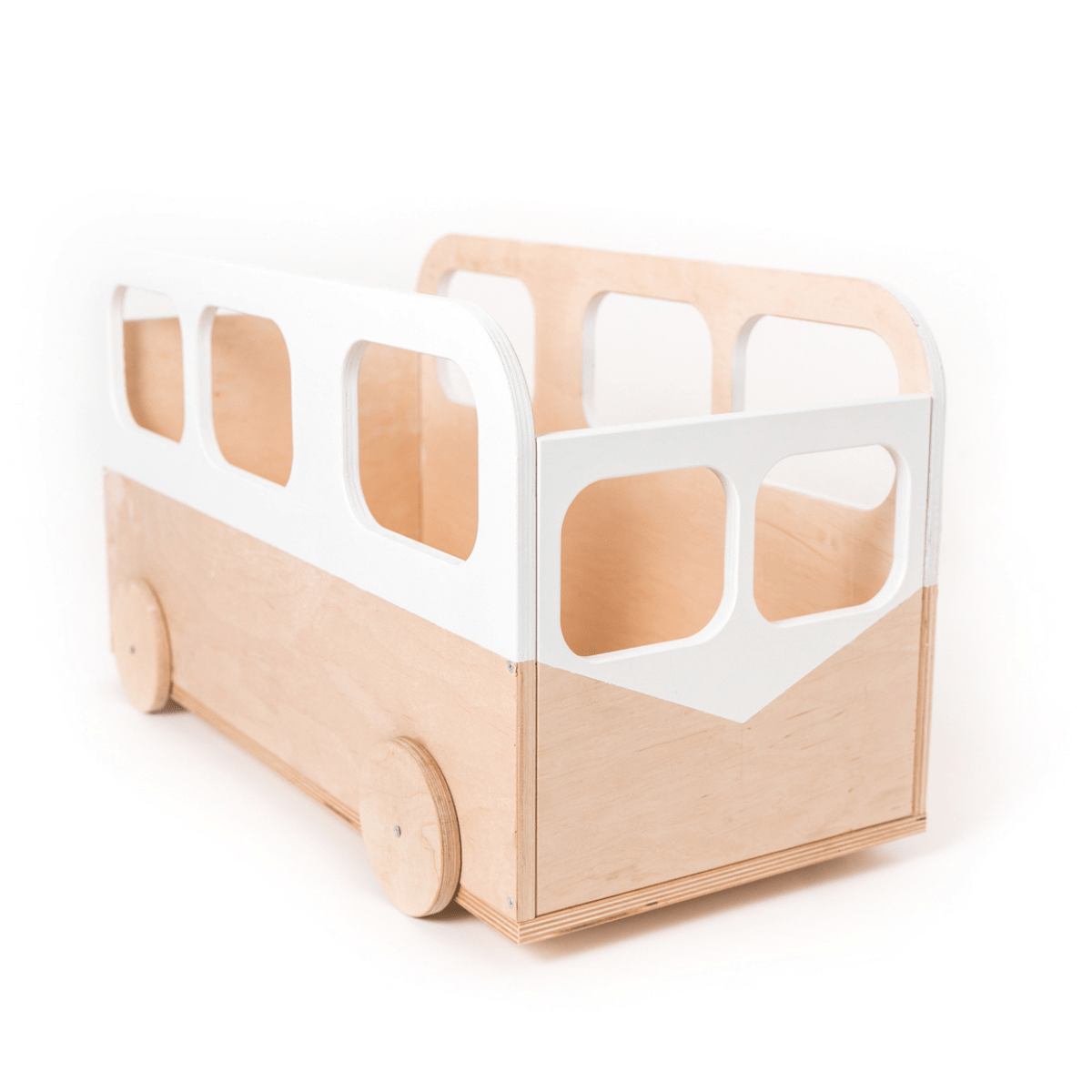 Coffre de rangement pour jouets sur roulettes - en forme de Bus - artizant.com