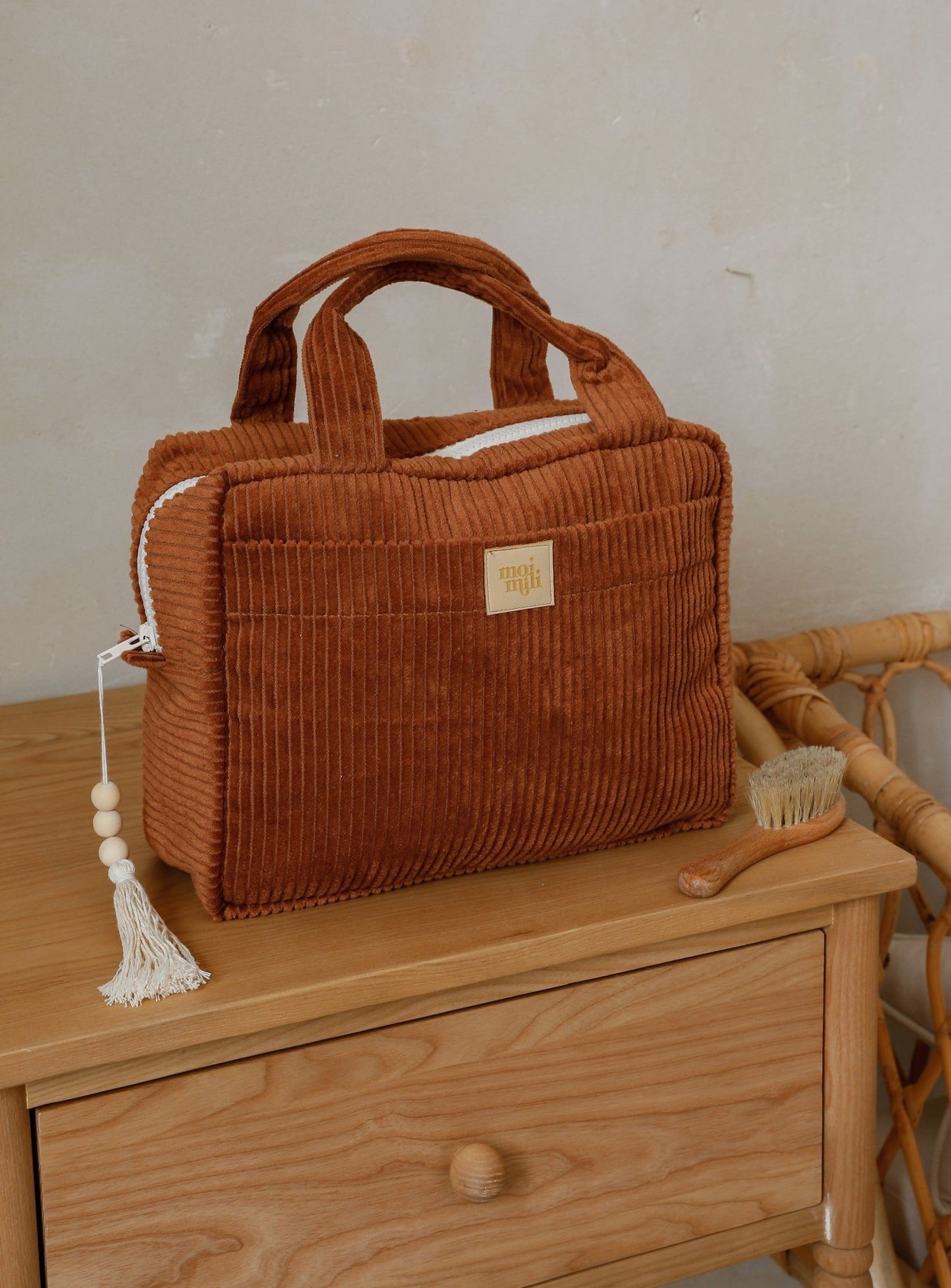 Large Make - Up Bag - Caramel - artizant.com