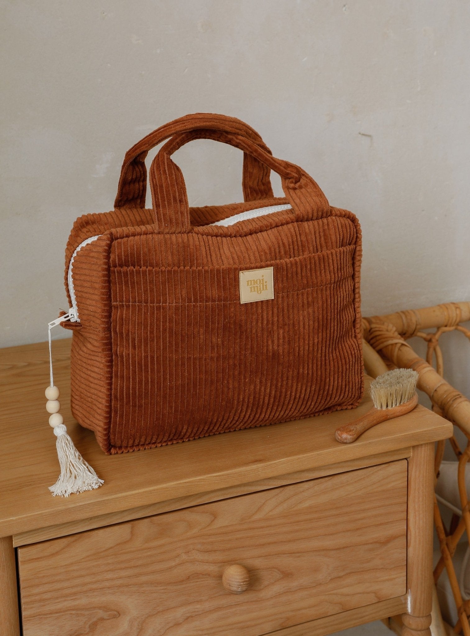 Large Make - Up Bag - Caramel - artizant.com