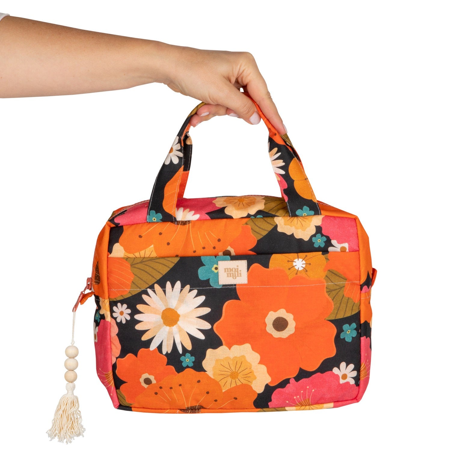 Trousse de maquillage à motif floral - artizant.com