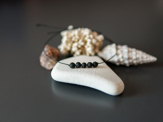 Bracelet en pierre volcanique 4mm - artizant.com