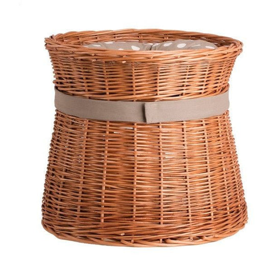 Maison pour chat en osier naturel avec coussin, modèle Rosie - artizant.com