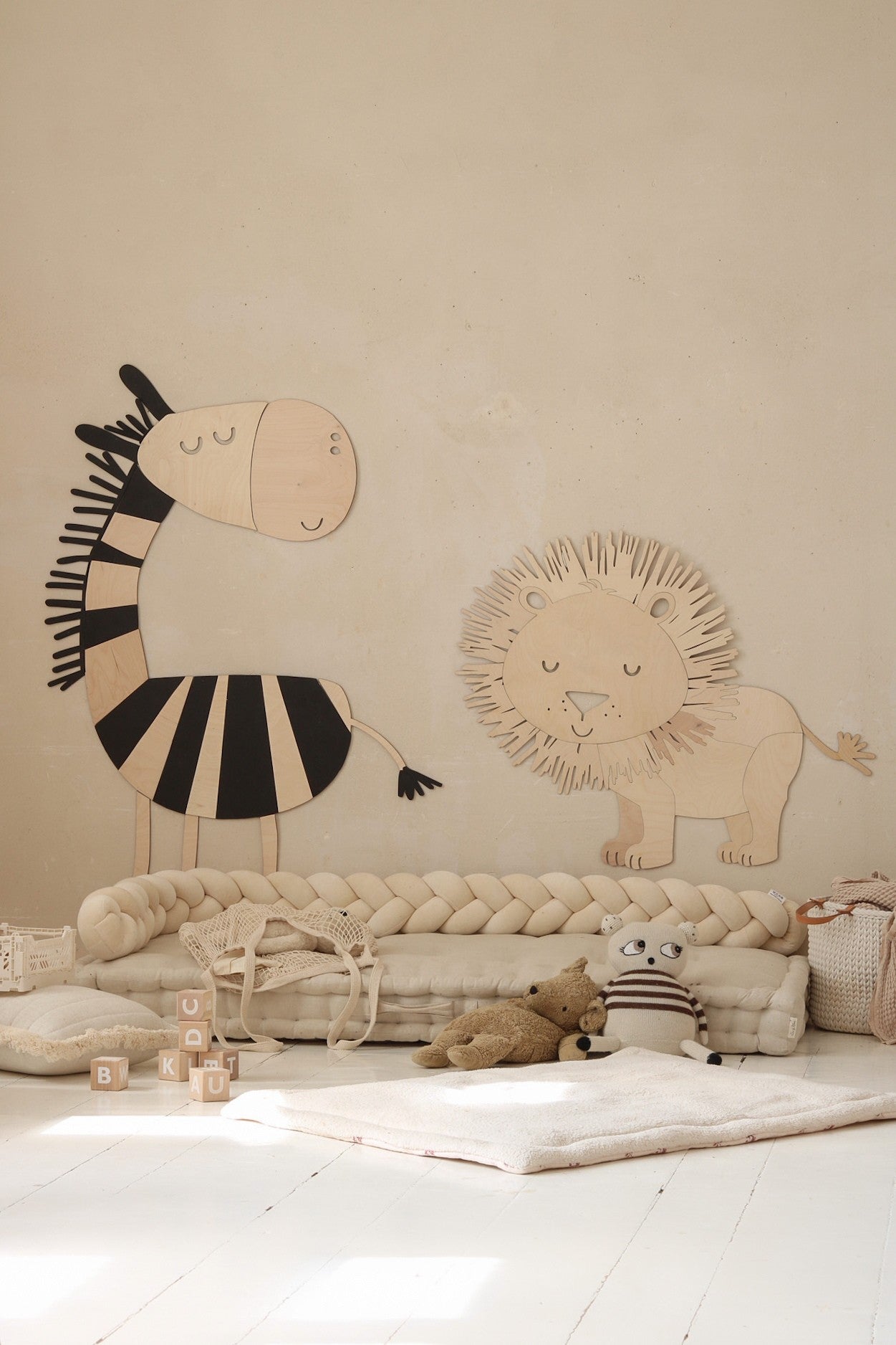 Safari Lion – Décoration murale en bois - artizant.com