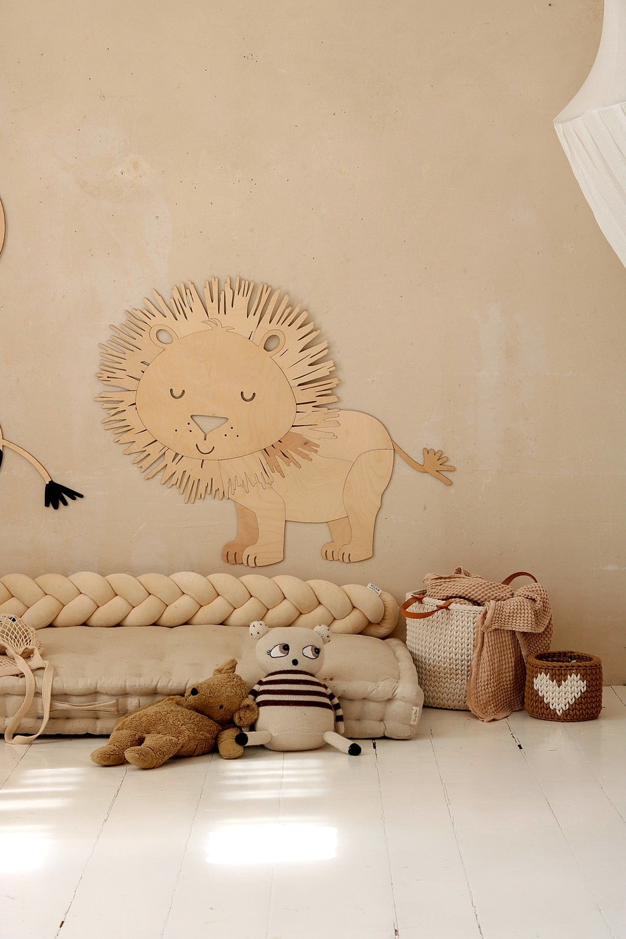 Safari Lion – Décoration murale en bois - artizant.com