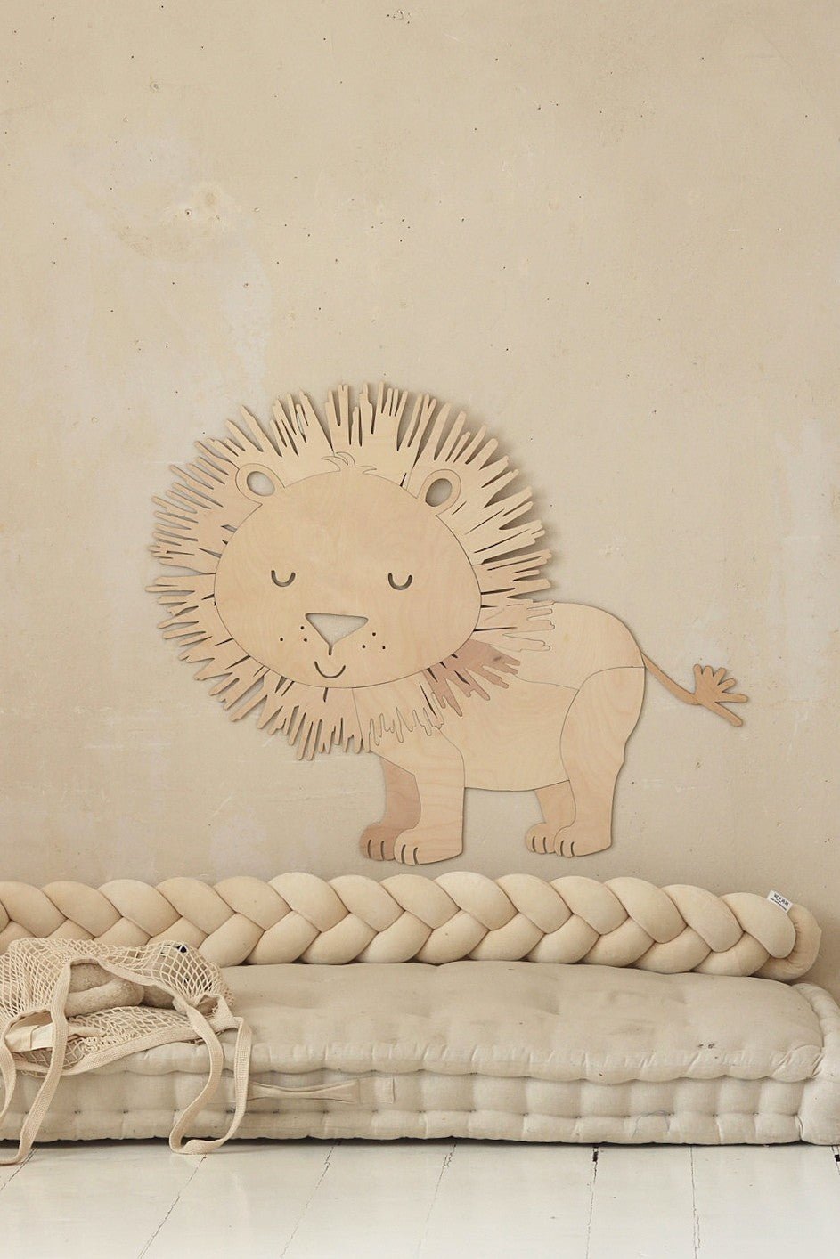 Safari Lion – Décoration murale en bois - artizant.com
