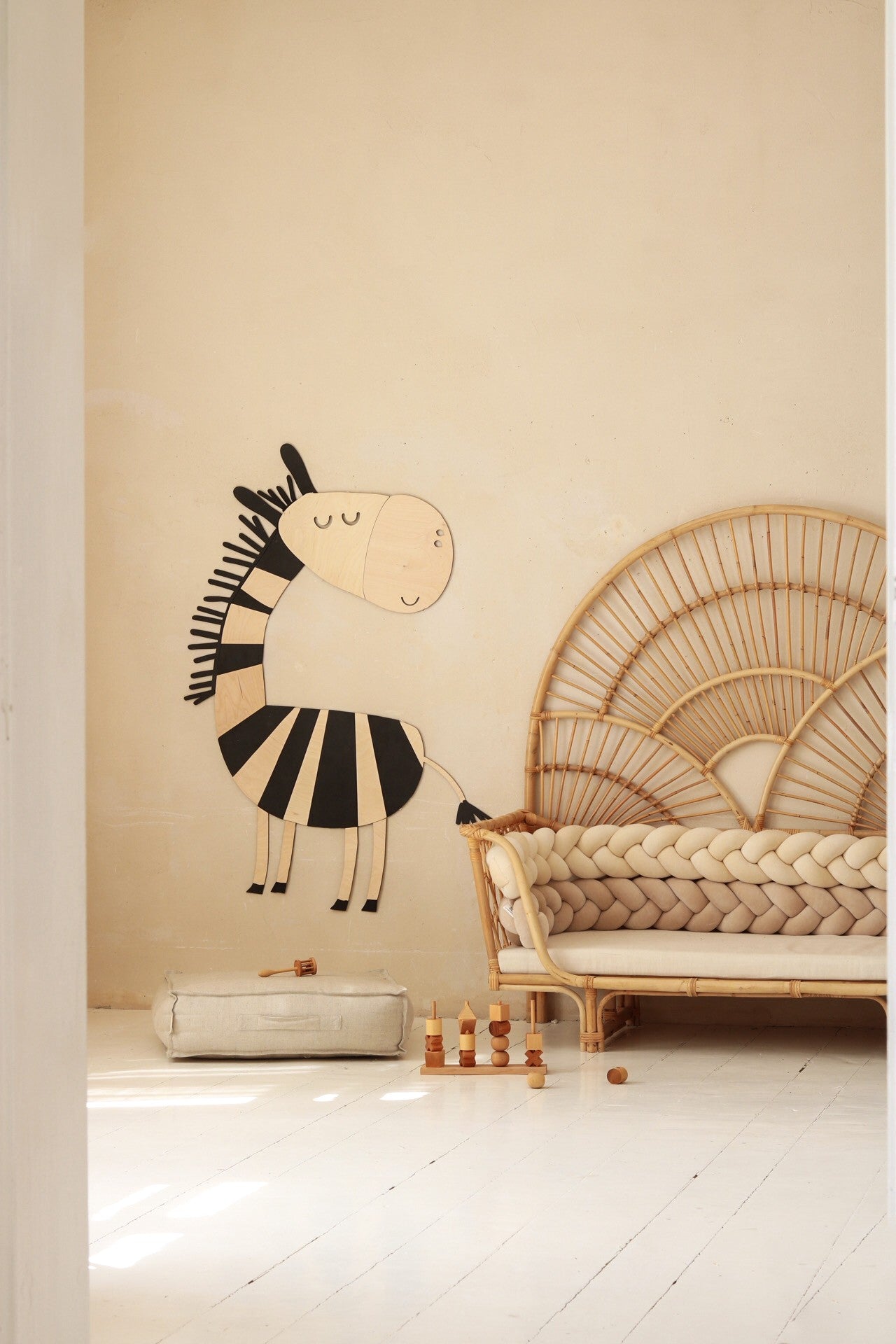 Safari Zebra – décoration murale en bois - artizant.com
