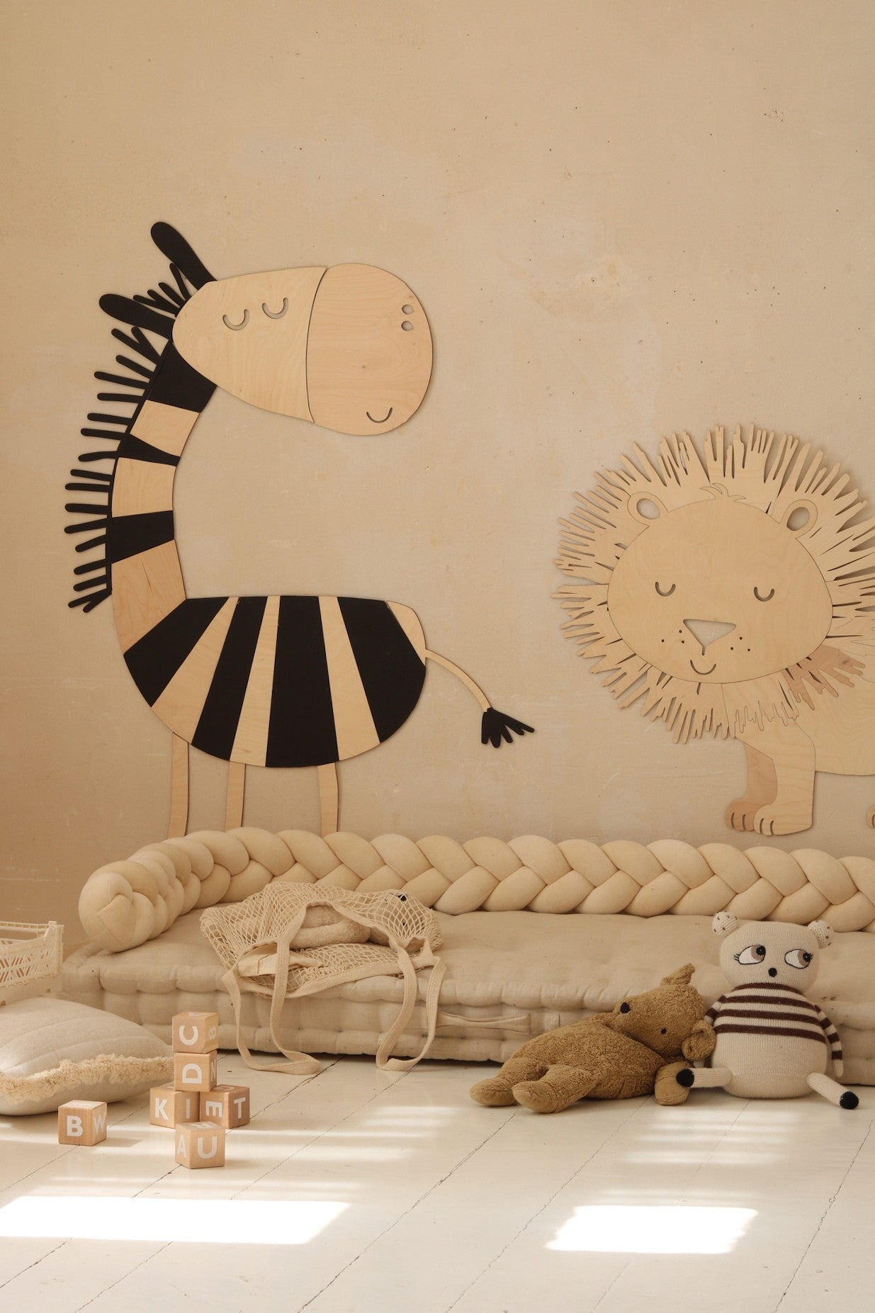 Safari Zebra – décoration murale en bois - artizant.com