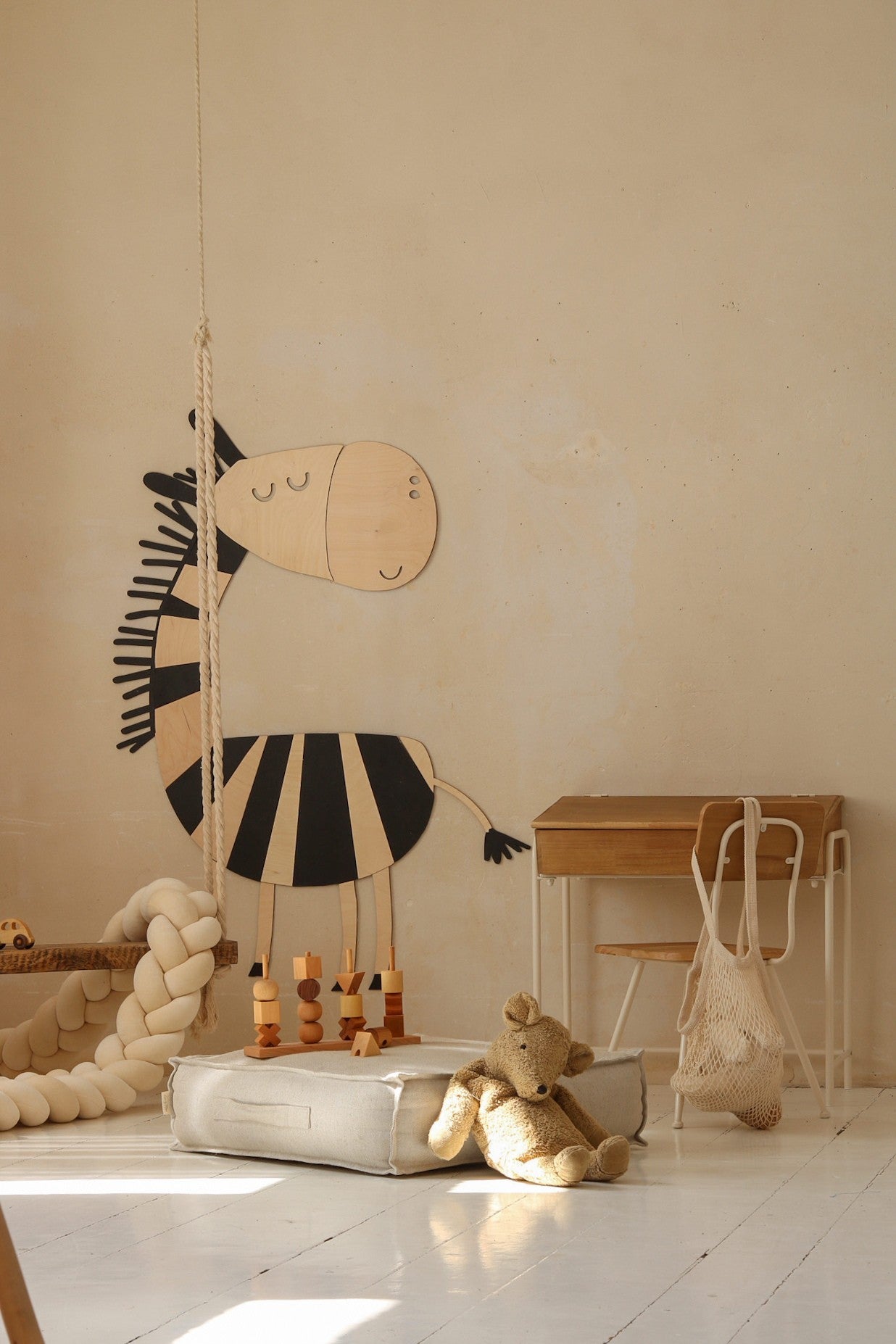 Safari Zebra – décoration murale en bois - artizant.com