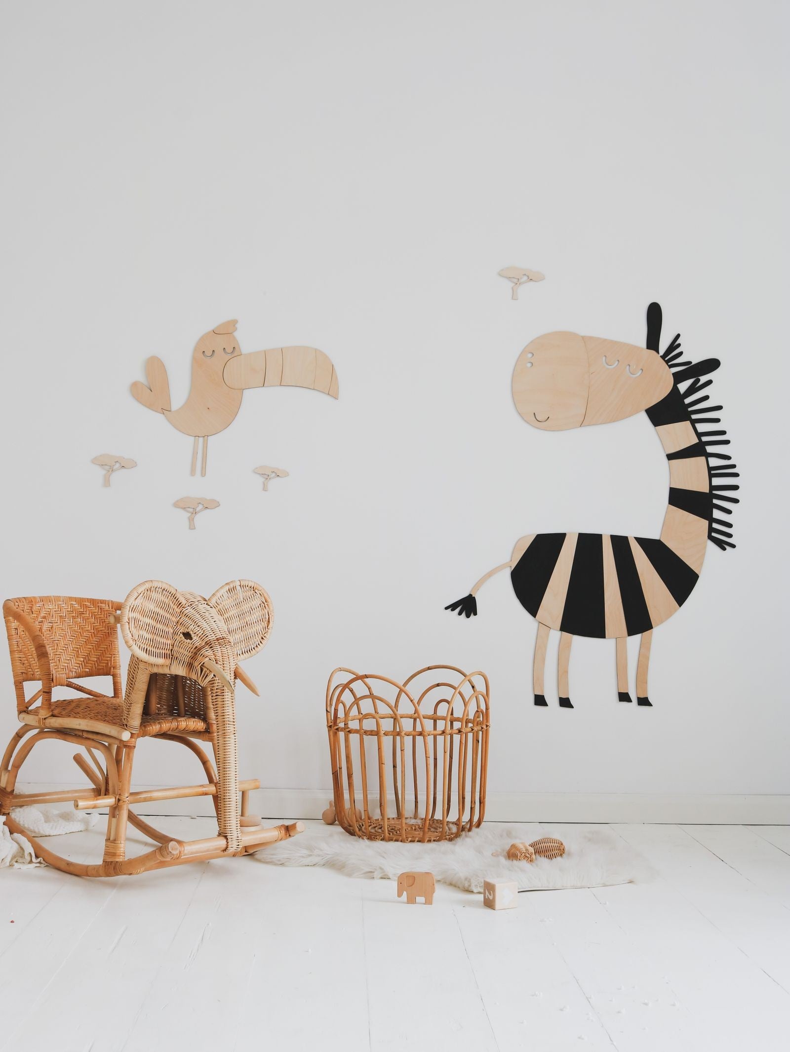 Safari Zebra – décoration murale en bois - artizant.com