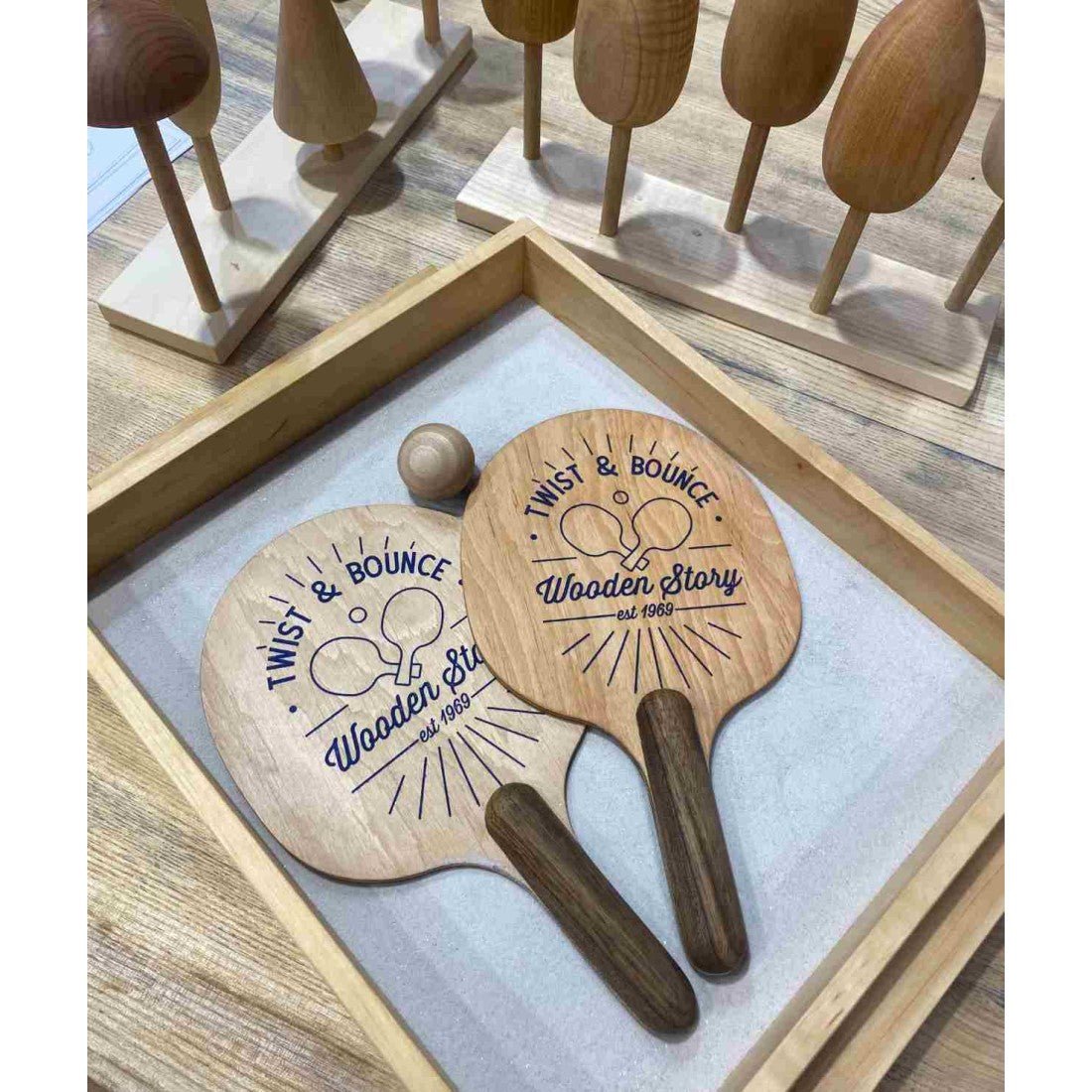 Raquettes de Ping Pong "Twist & Bounce " - artizant.com
